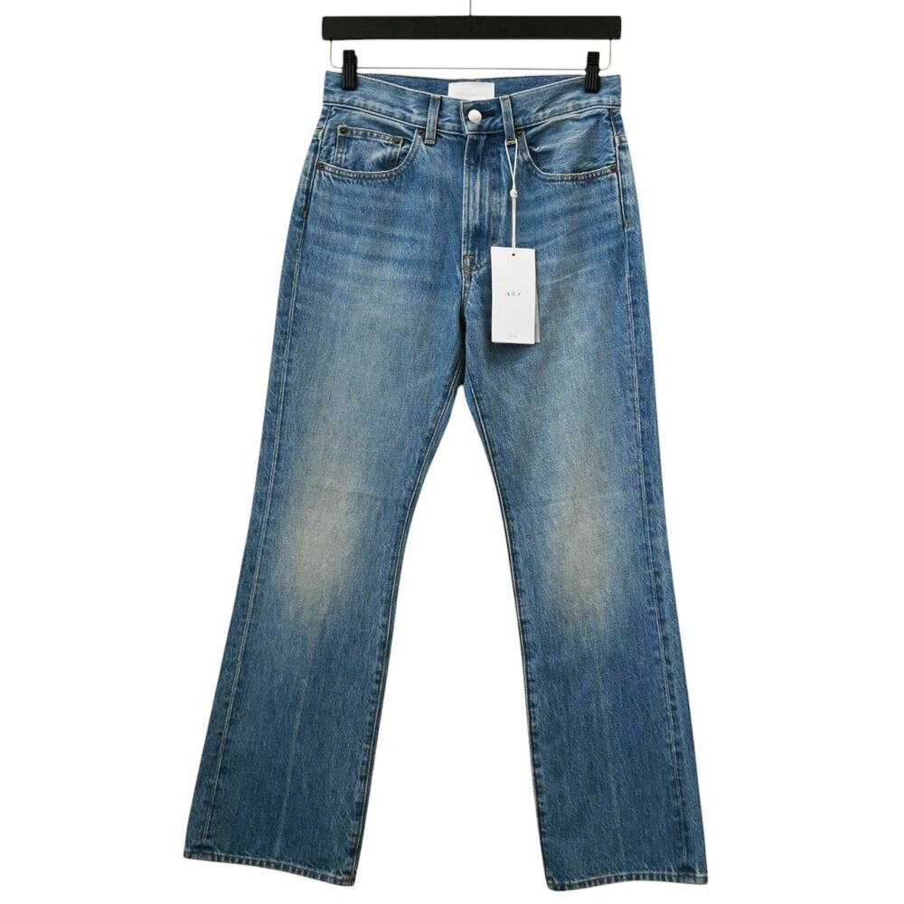 ALC Blue High Rise Cropped Denim Jeans Size 26
